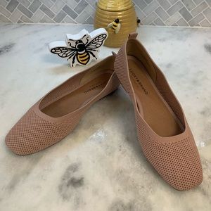 LUCKY BRAND Pink Woven Knit Ballet Flat Shoes Edondy Round Toe Slip Ons, Sz 10